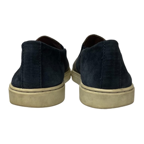 Frye ‘Gemma’ Suede Cap Toe Slip On Loafers in Charcoal Gray & Navy Blue Size 7.5 - Picture 6 of 11